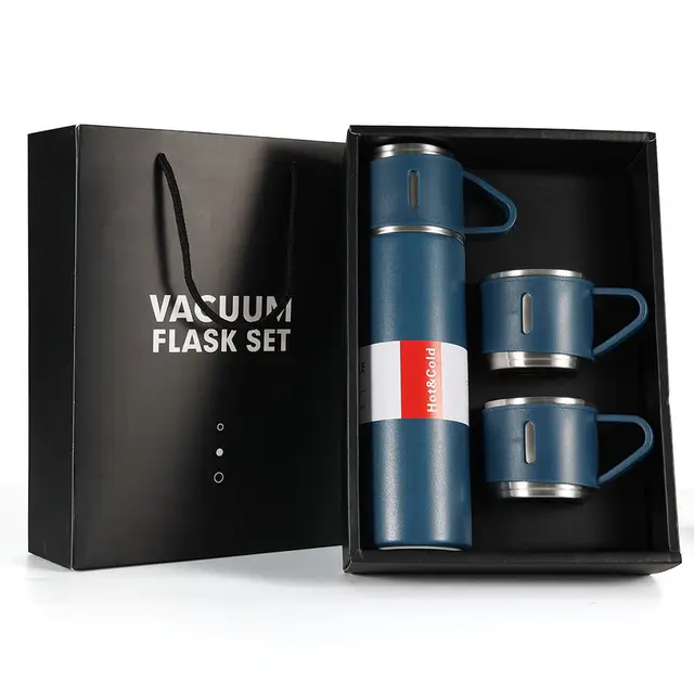Thermo flask with 2 cups