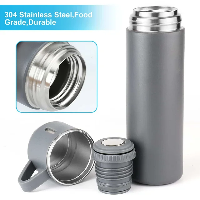 Thermo flask with 2 cups