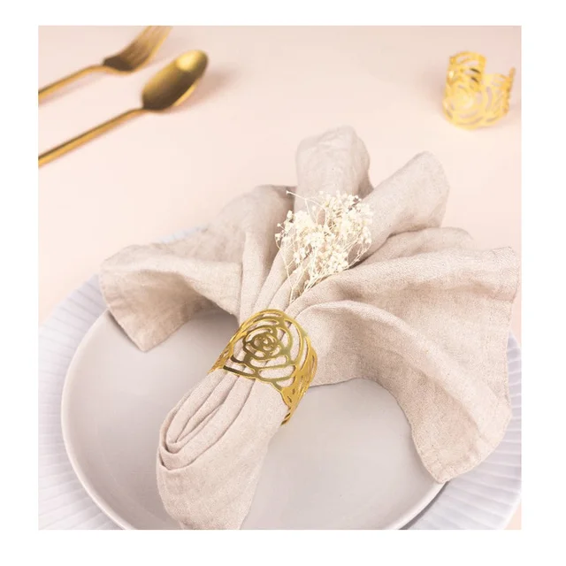 Napkin &golden rings