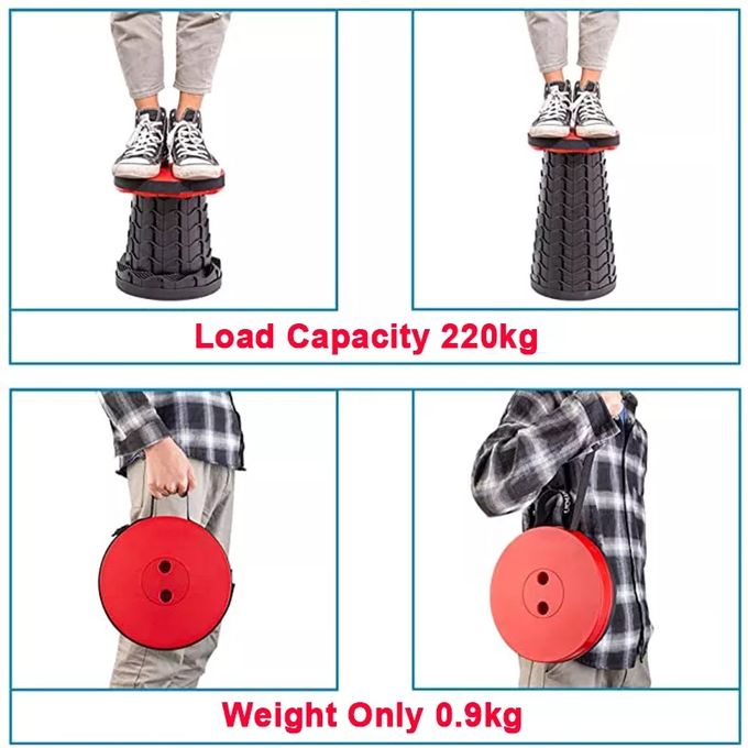 Portable retractable stool