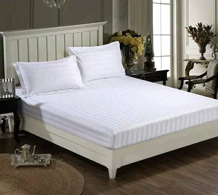 Cotton stripped Bedsheet