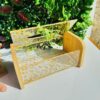 Modern Gold acrylic serviette holder