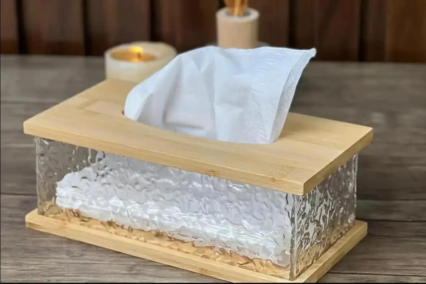 Modern Gold acrylic serviette holder