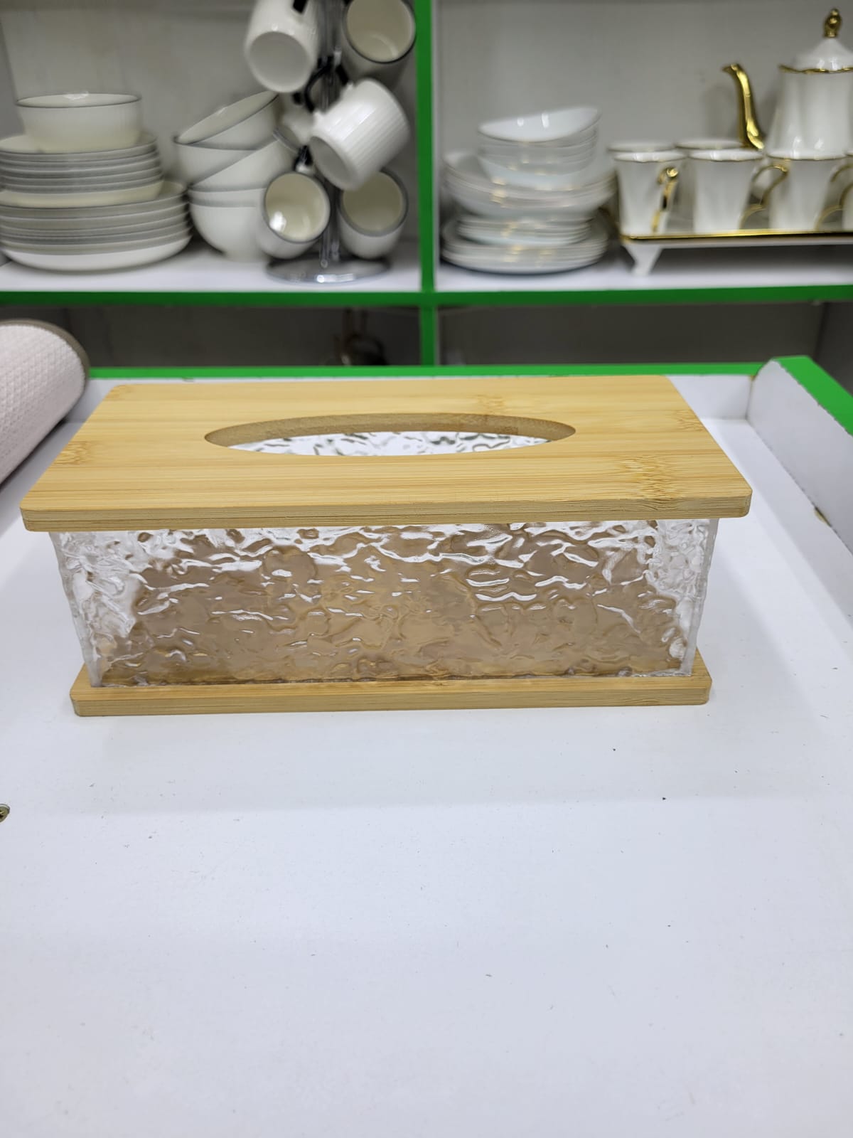 Modern Gold acrylic serviette holder