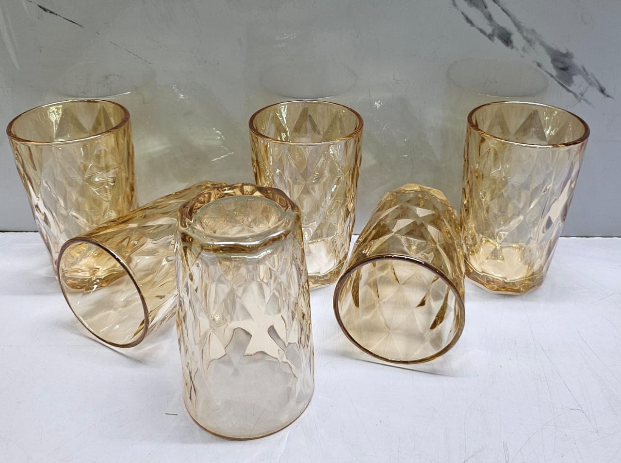 Heavy gauge thick WATER glass