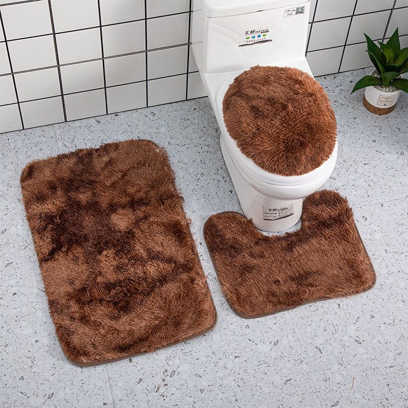 *3 in 1 fluffy bathroom toilet mats