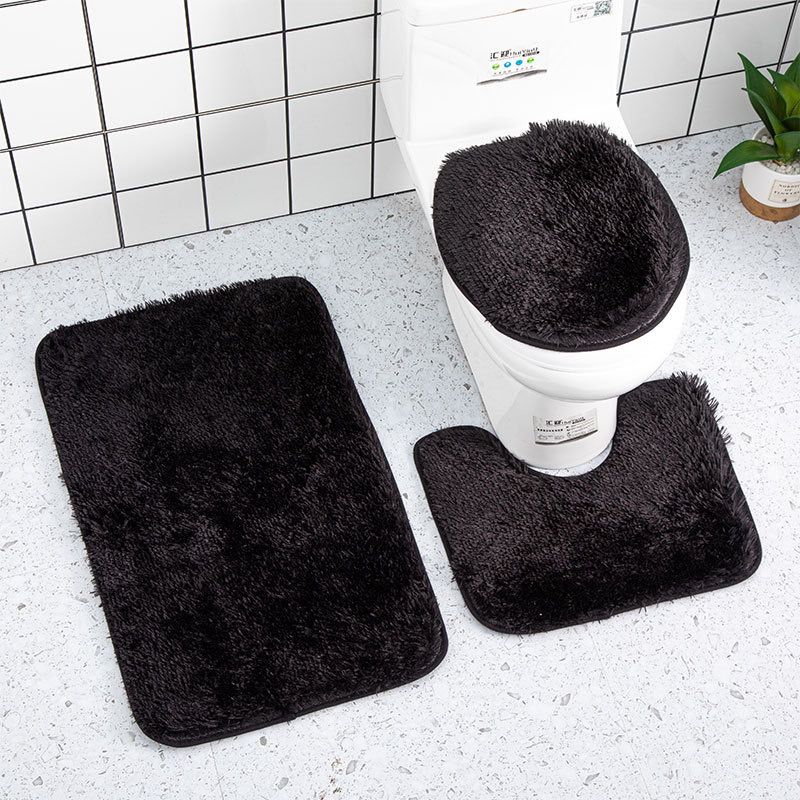 *3 in 1 fluffy bathroom toilet mats