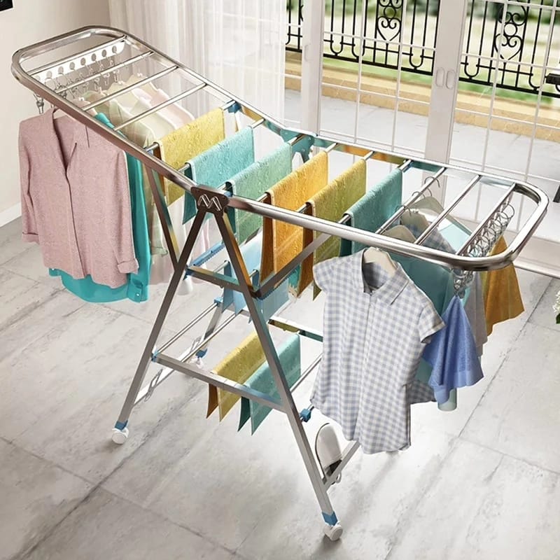 Movable Foldable/Portable LAUNDRY DRYING RACK*