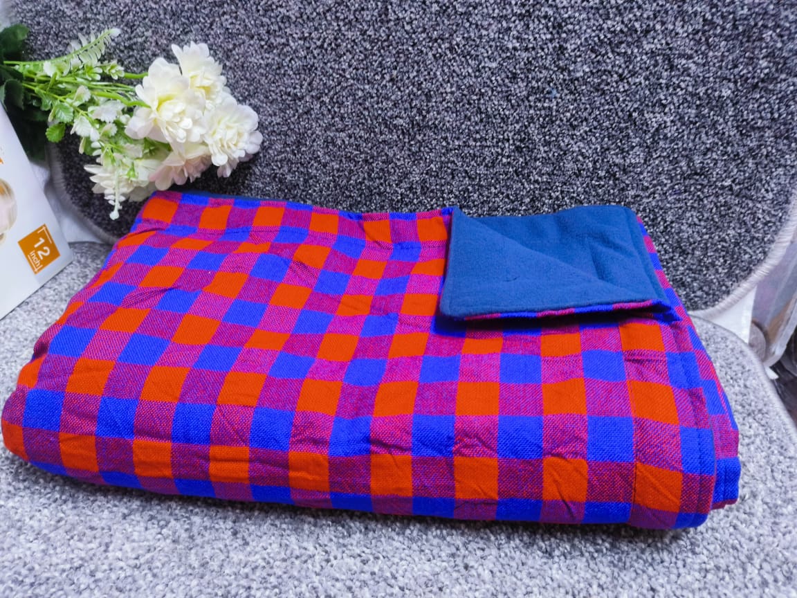 Maasai/fleece blanket