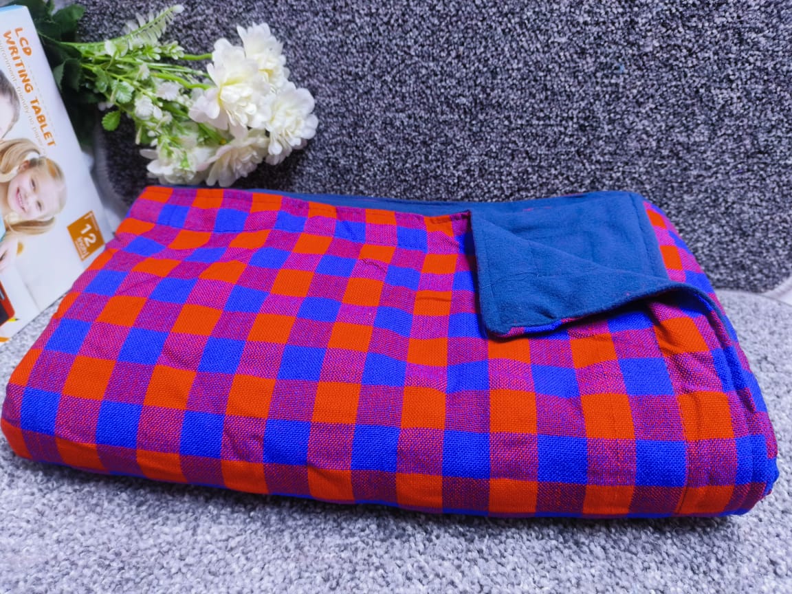 Maasai/fleece blanket