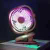 Mini rechargeable clip fan