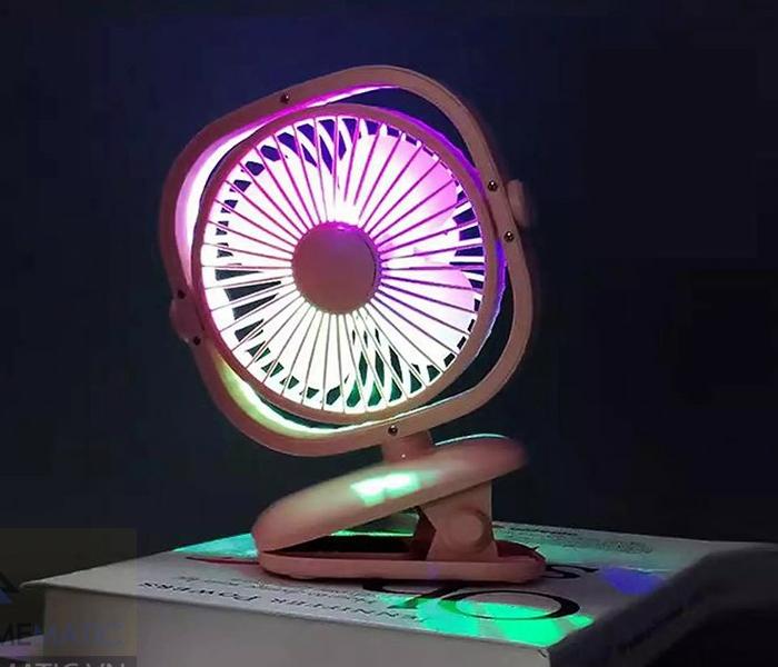 Mini rechargeable clip fan