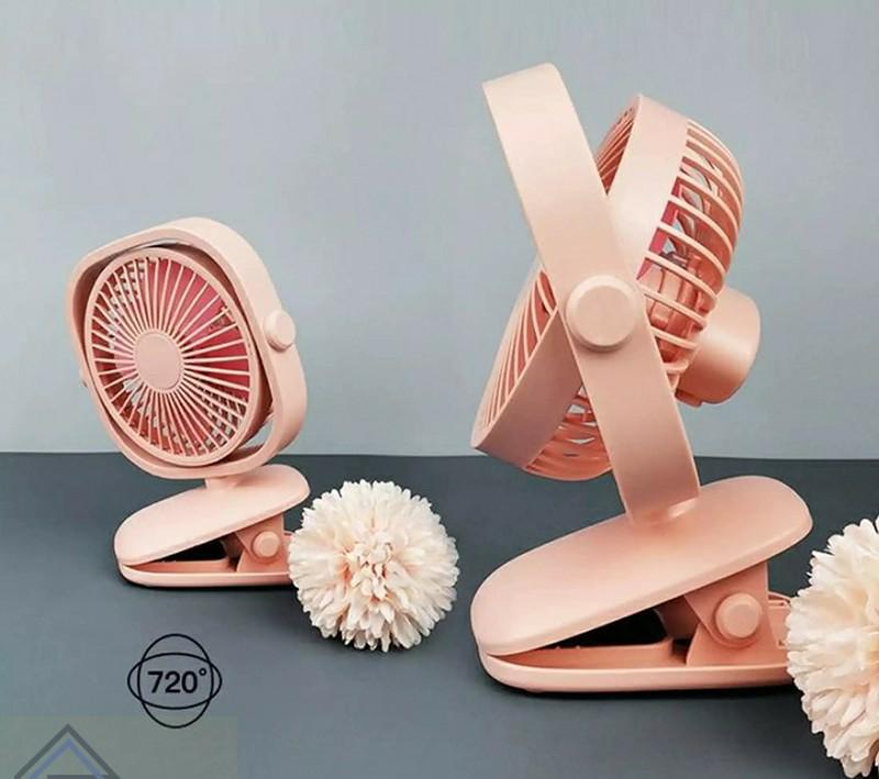 Mini rechargeable clip fan