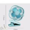 Mini rechargeable clip fan