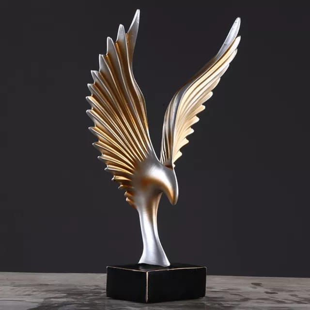 Winged Eagle Resin Statue