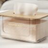 Transparent tissue box