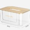 Transparent tissue box