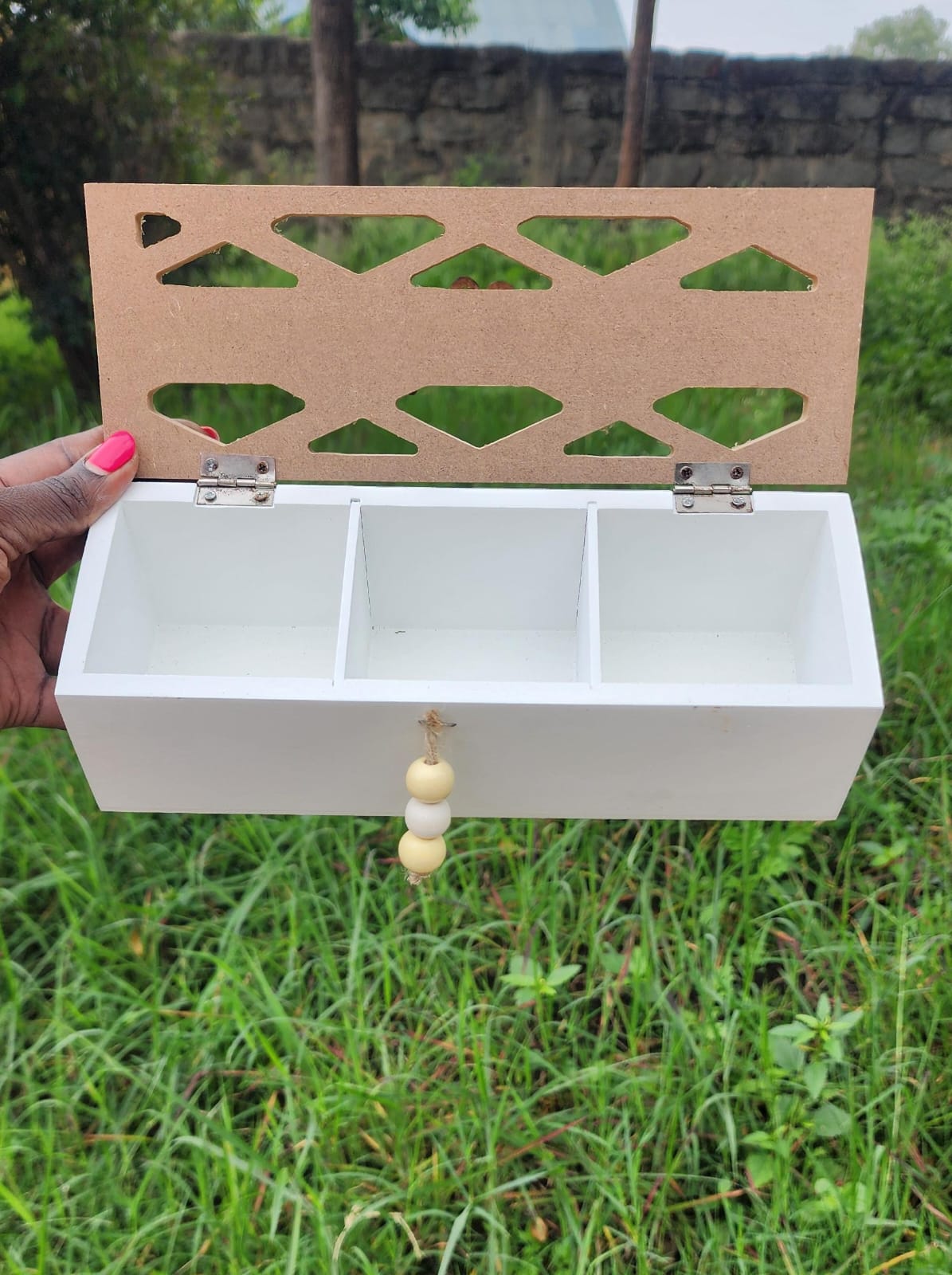 wooden teabag / coffee organizer