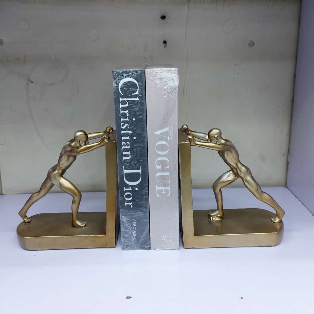 2pcs creative Hercules Bookends Decor 