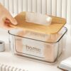 Transparent tissue box