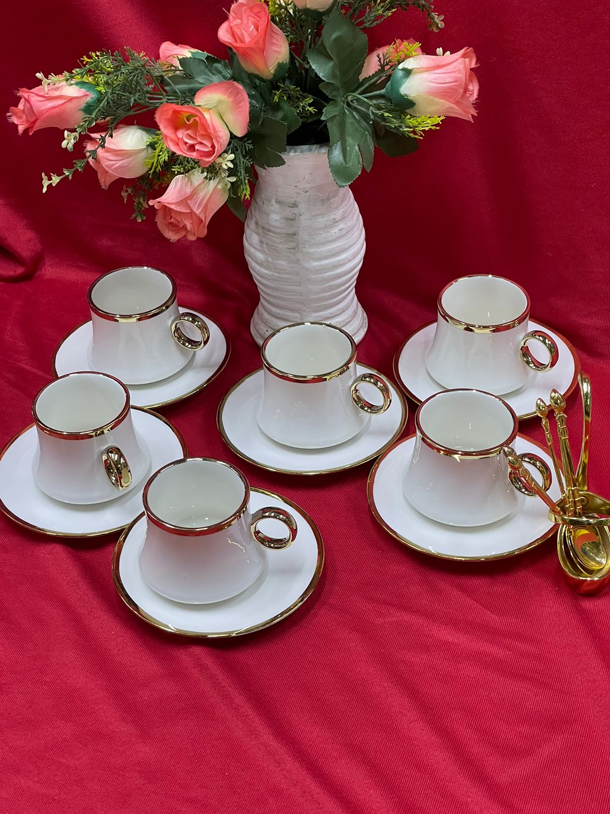 Gold line cup saucer 