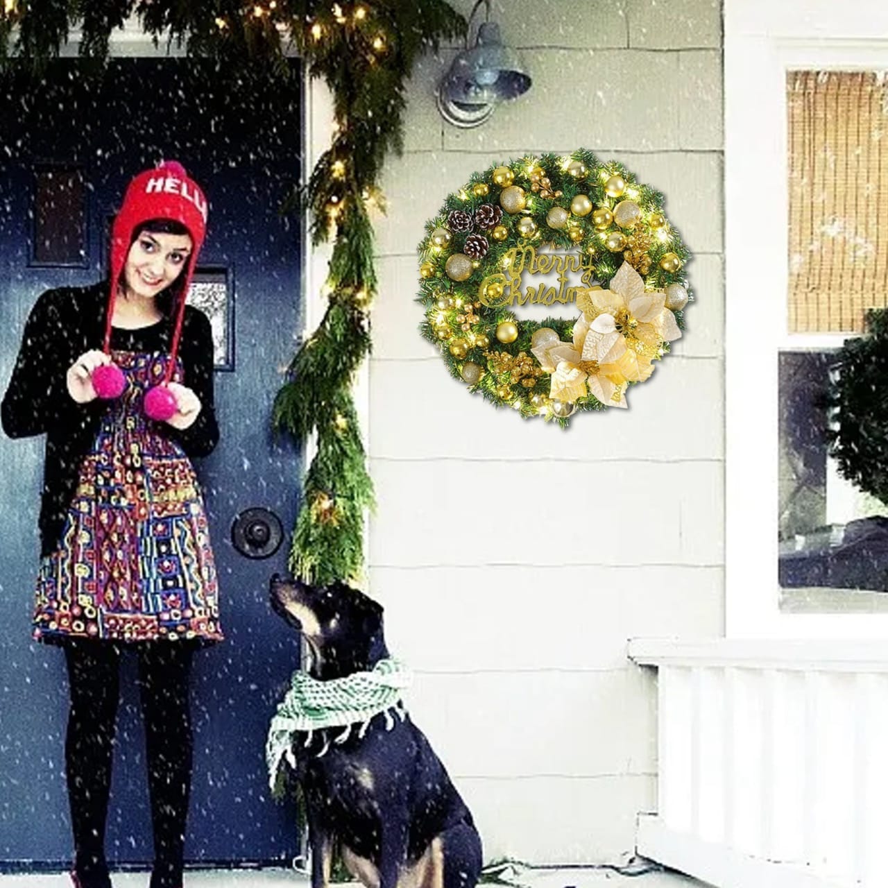 Christmas Door Wreath Decor