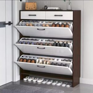Bucket flip shoe rack