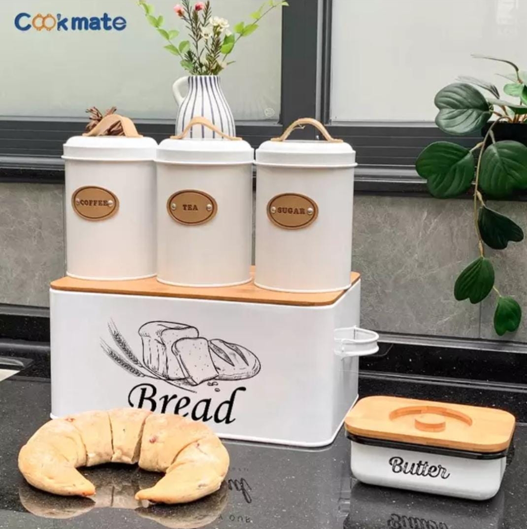 4 pcs Bread Bin set